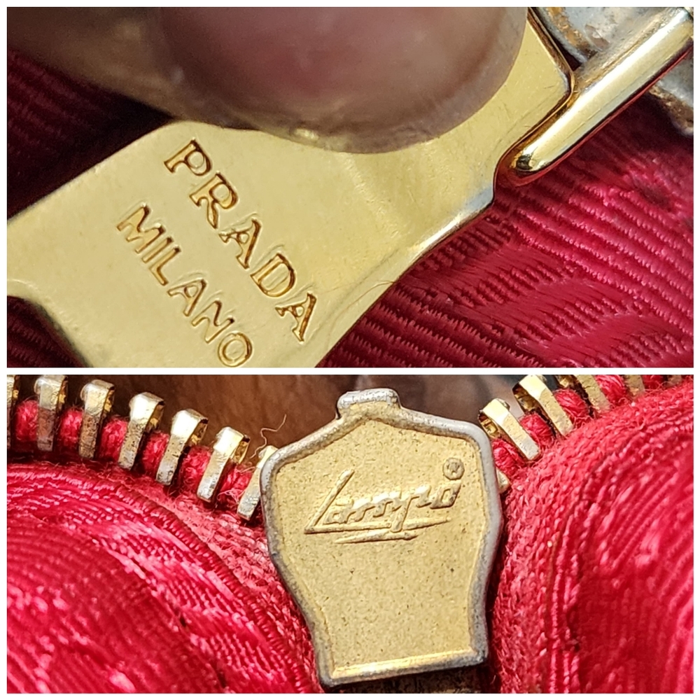 Prada Nylon Saffiano-Trimmed Tessuto Tote Red - Picture 7 of 15